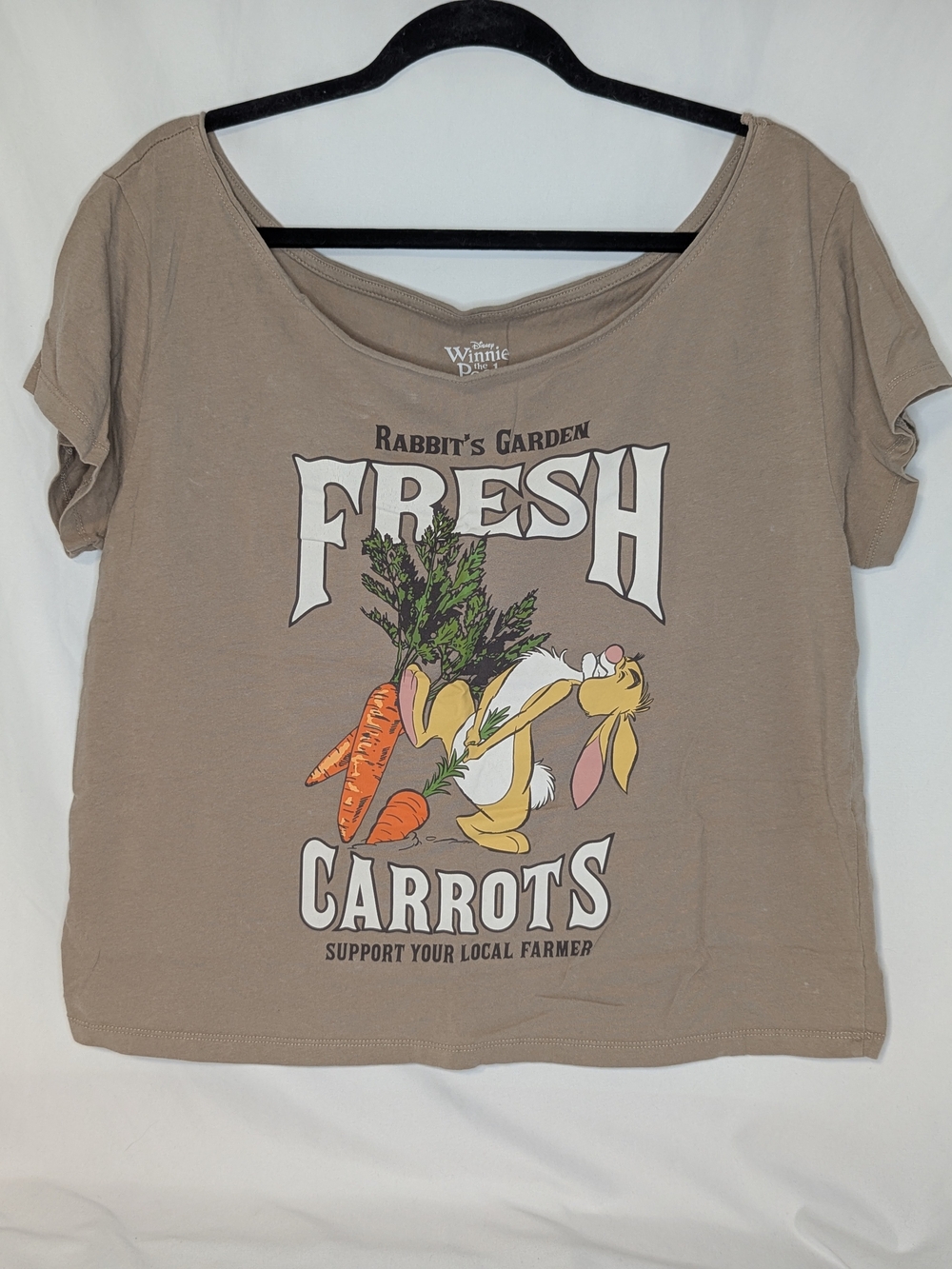 Rabbit's Garden Fresh Carrots" Women's Tee - Taupe
